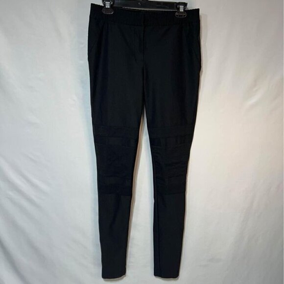 Diane VonFurstenburg woman’s black moto pants. Size 10. Authenticity tag. - Picture 1 of 11